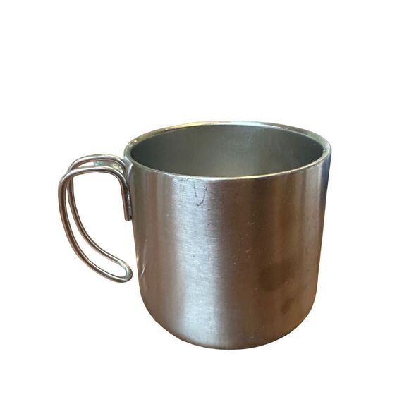 Starbucks Gatherings Mug Silver Metal Stainless Steel Camping Wire Cup 12oz  dis - Picture 4 of 4